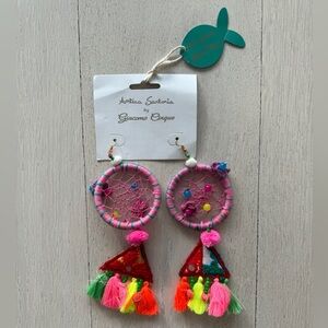 Antica Sartoria Colorful Dreamcatcher Earrings